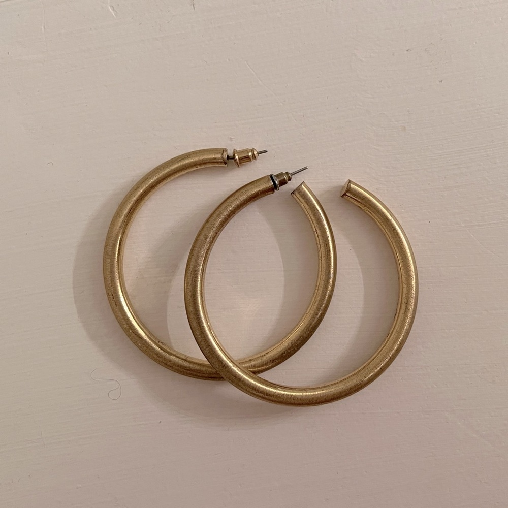 Large hoop earrings